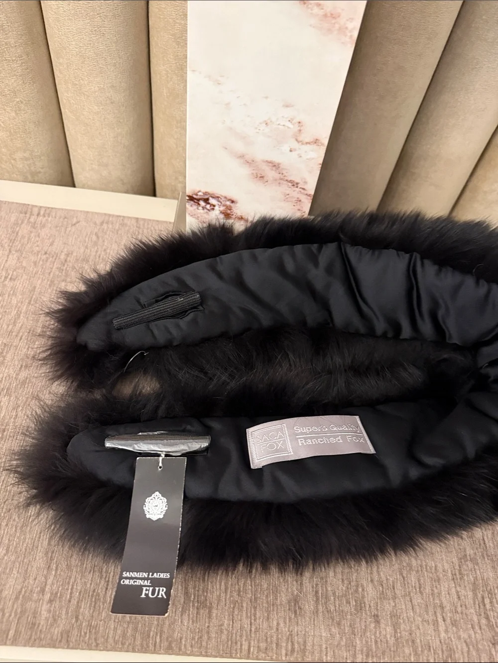 NWT SAGA FURS SUPERB QUALITY TAG